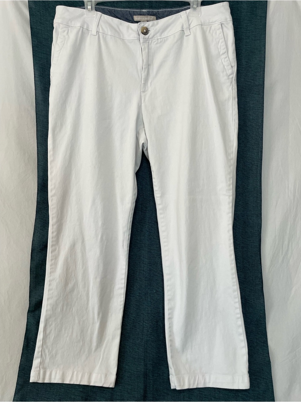 Woman Within White Chino Pants, classic, versatile, pockets, Sz. 12W Petite